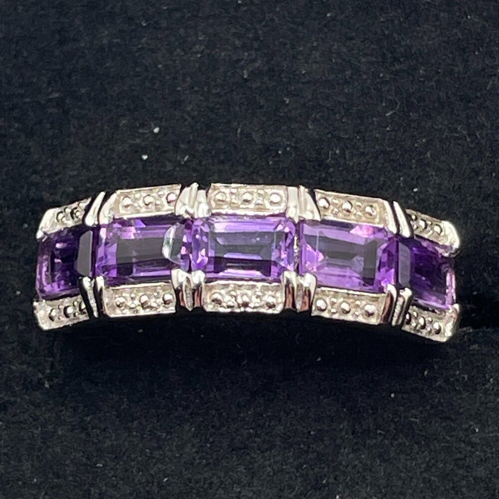NIB Sterling & Amethyst Ring